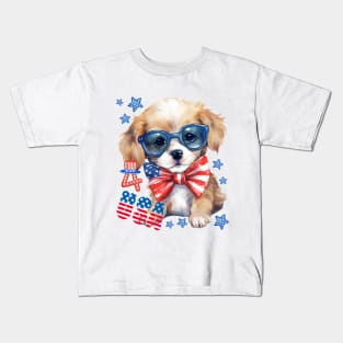 USA JULY 4TH Kids T-Shirt